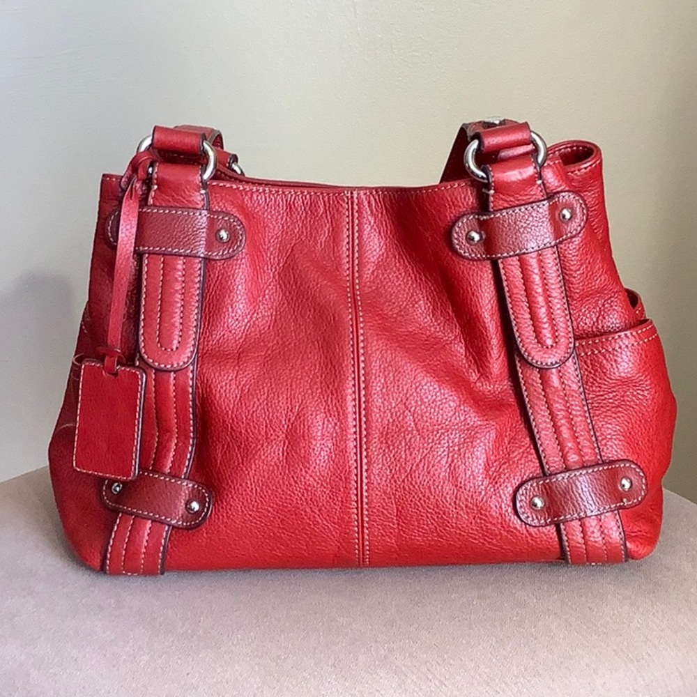 Tignanello Red Leather Bag